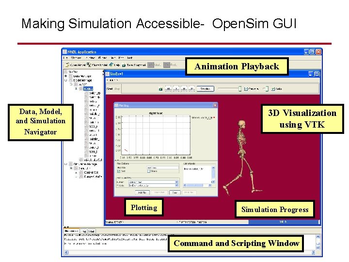 Making Simulation Accessible- Open. Sim GUI Animation Playback Data, Model, and Simulation Navigator 3