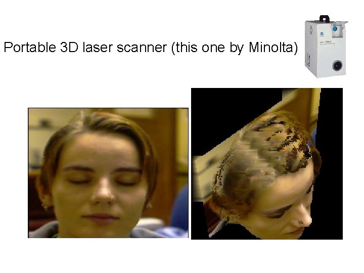 Portable 3 D laser scanner (this one by Minolta) Portable 3 D laser scanner (this one by Minolta)