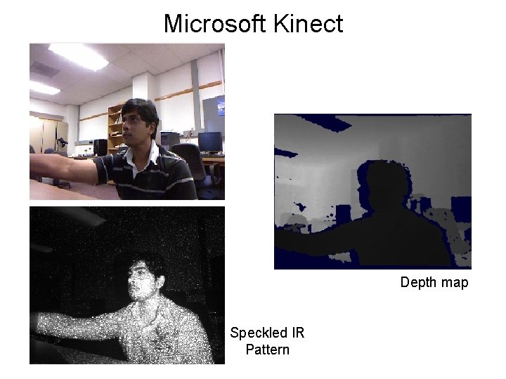 Microsoft Kinect Depth map Speckled IR Pattern Microsoft Kinect Depth map Speckled IR Pattern