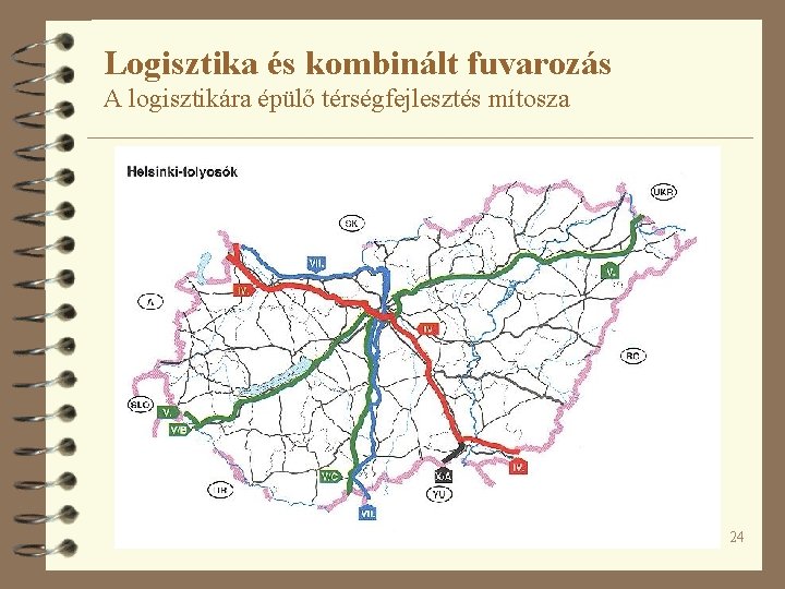 Logisztika és kombinált fuvarozás A logisztikára épülő térségfejlesztés mítosza 24 