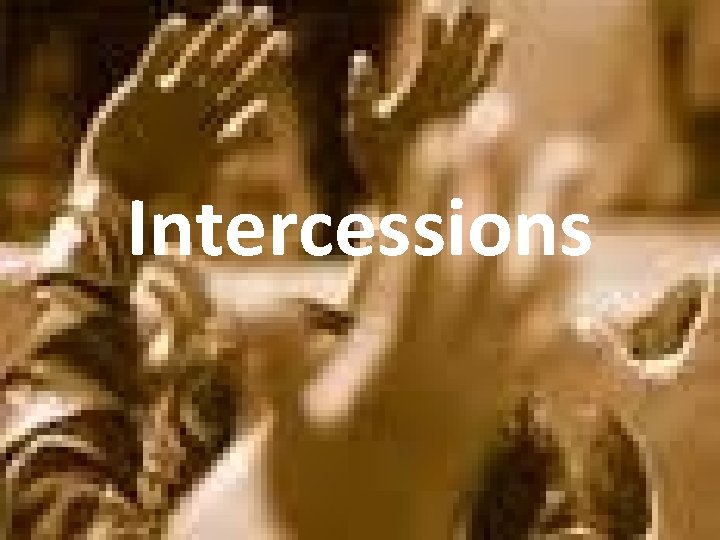 Intercessions 