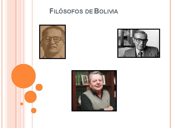 FILÓSOFOS DE BOLIVIA 