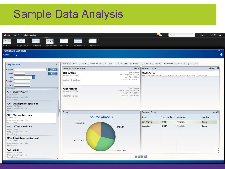 Sample Data Analysis Source: Lawson Enwisen HCM 2/5/2013 | 15 | © 2012 Ciber, Sample Data Analysis Source: Lawson Enwisen HCM 2/5/2013 | 15 | © 2012 Ciber,