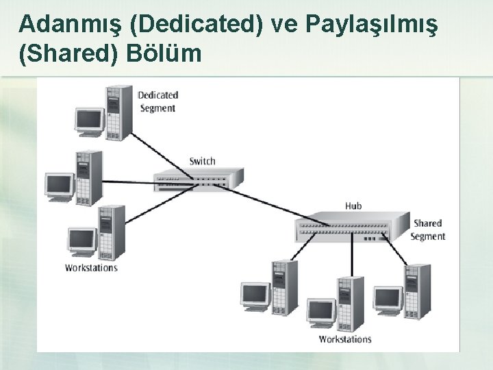 Adanmış (Dedicated) ve Paylaşılmış (Shared) Bölüm 