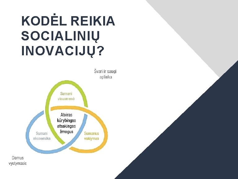 KODĖL REIKIA SOCIALINIŲ INOVACIJŲ? 