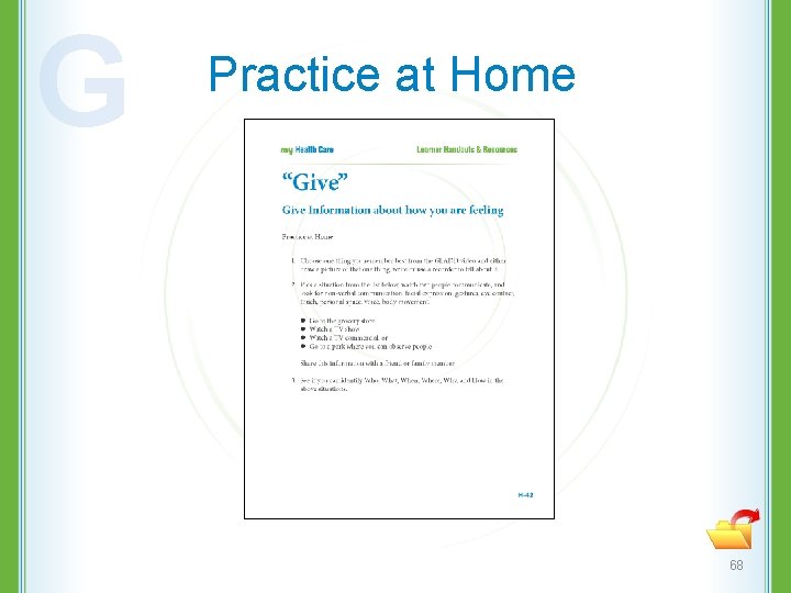 G Practice at Home 68 