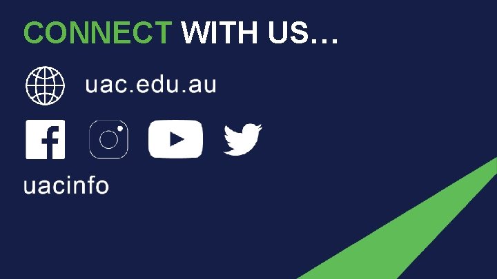 CONNECT WITH US… 