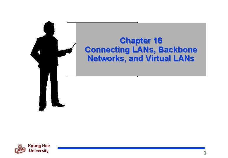 Chapter 16 Connecting LANs, Backbone Networks, and Virtual LANs Kyung Hee University 1 