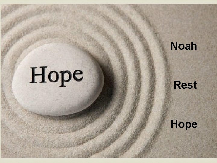 Noah Rest Hope 