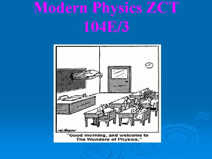 Modern Physics ZCT 104 E/3 