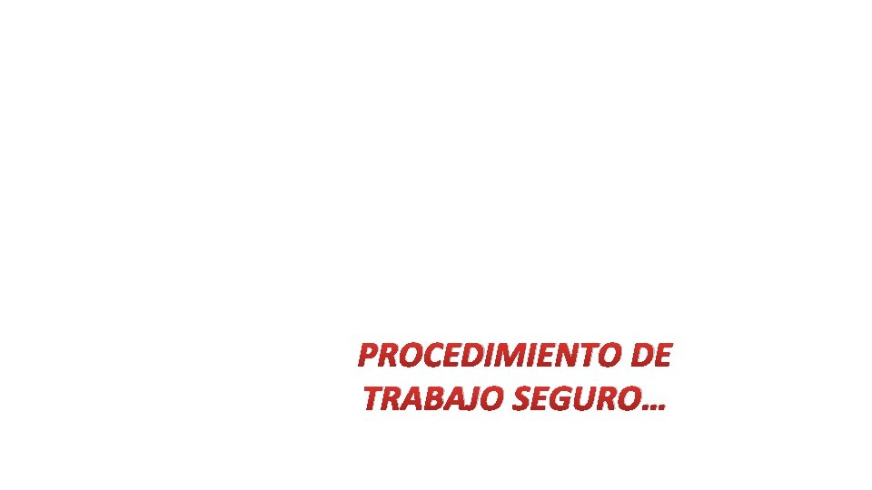 PROCEDIMIENTO DE TRABAJO SEGURO… 