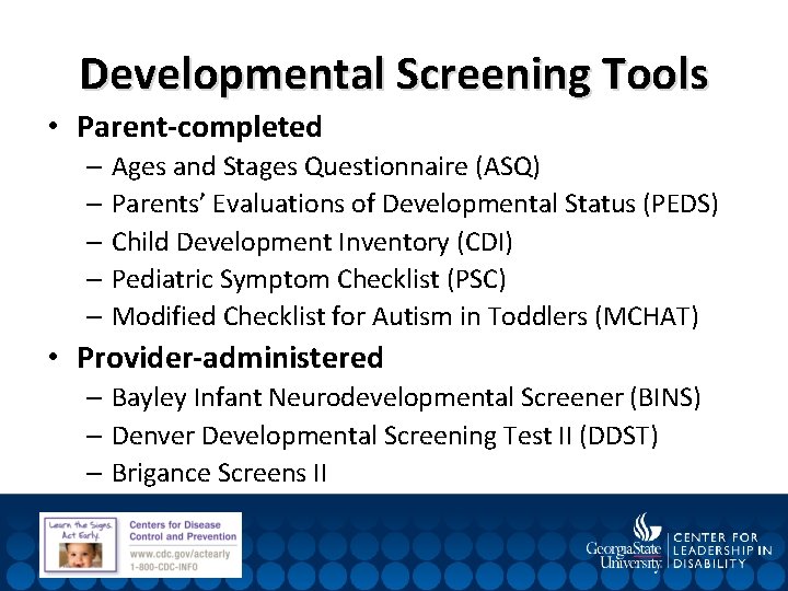 First Steps In Identifying Children With Neurodevelopmental Disabilities