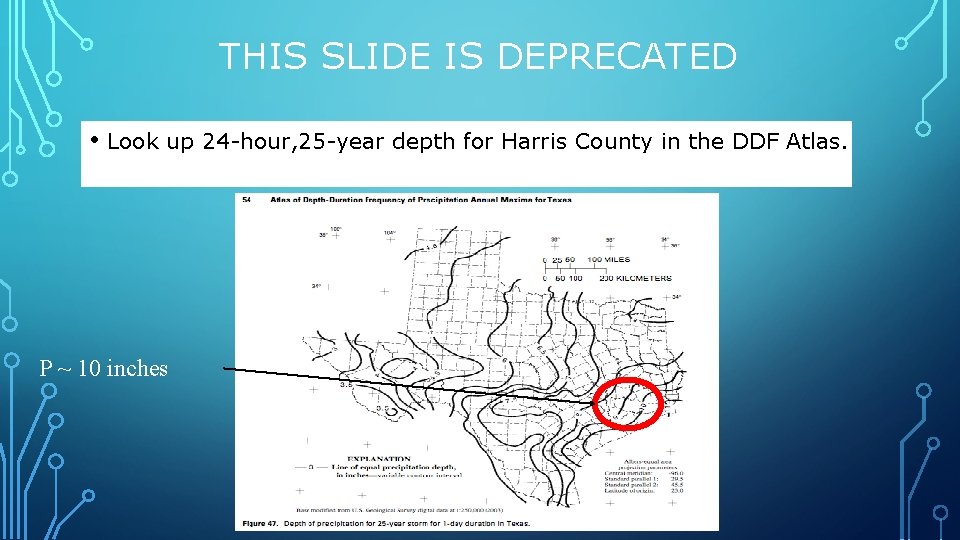 THIS SLIDE IS DEPRECATED • Look up 24 -hour, 25 -year depth for Harris