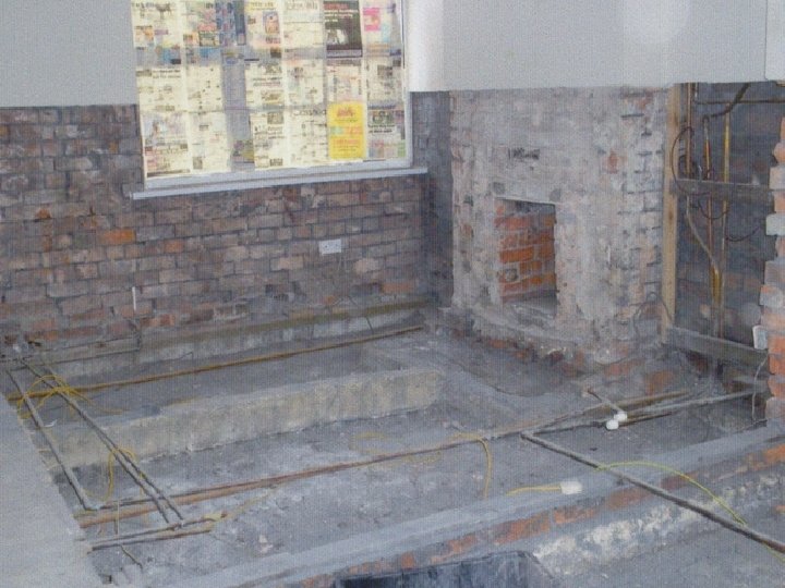 We had to pull the wallpaper off the walls because it was changing colour.