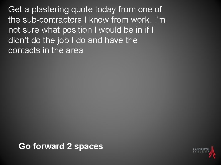 Get a plastering quote today from one of the sub-contractors I know from work.