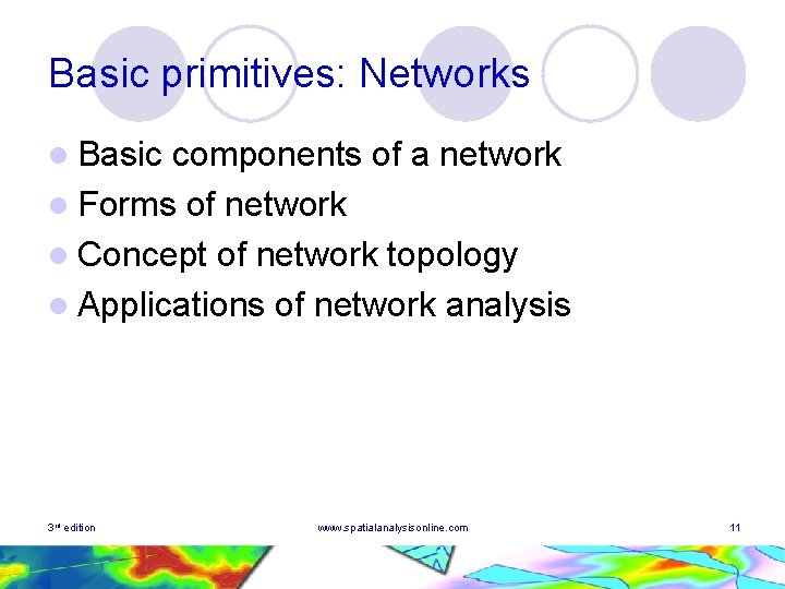 Basic primitives: Networks l Basic components of a network l Forms of network l