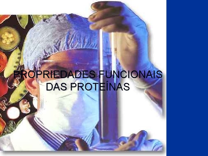 PROPRIEDADES FUNCIONAIS DAS PROTEÍNAS 