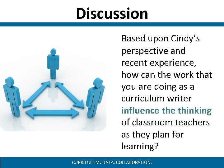 Discussion Based upon Cindy’s perspective and recent experience, how can the work that you Discussion Based upon Cindy’s perspective and recent experience, how can the work that you