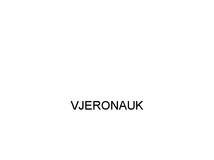 VJERONAUK 