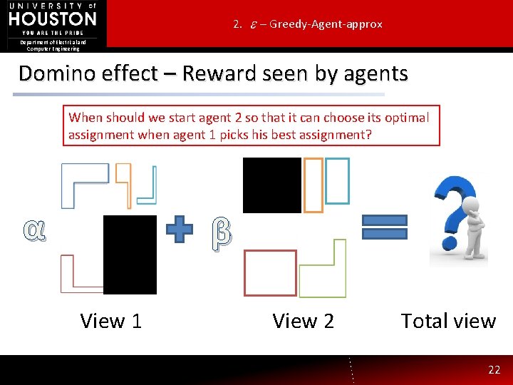 2. – Greedy-Agent-approx Department of Electrical and Computer Engineering Domino effect – Reward seen