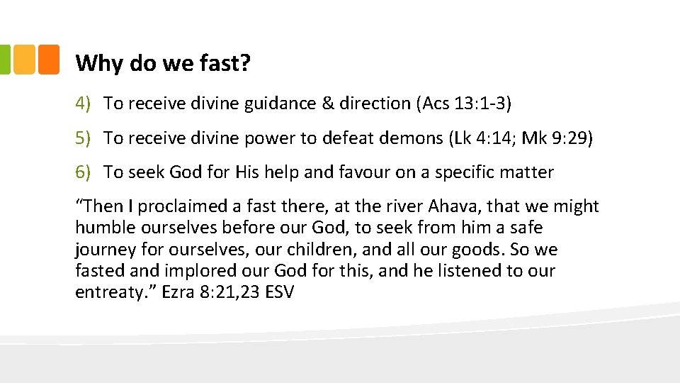 Why do we fast? 4) To receive divine guidance & direction (Acs 13: 1 Why do we fast? 4) To receive divine guidance & direction (Acs 13: 1