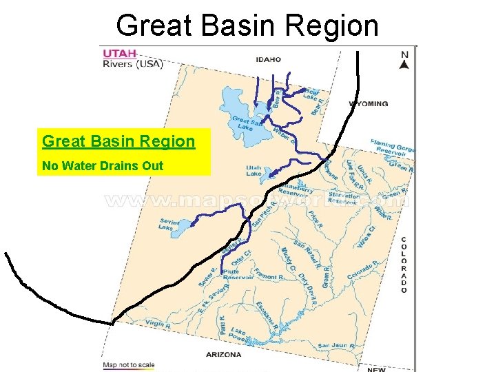 Great Basin Region No Water Drains Out 