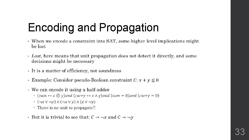 Encoding and Propagation • 33 