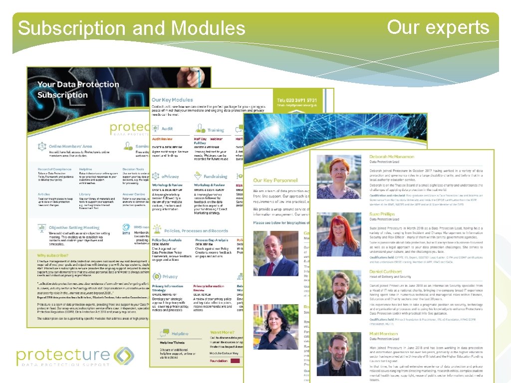 Subscription and Modules Our experts 