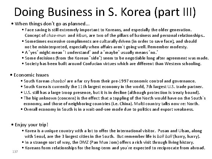 Doing Business in S. Korea (part III) • When things don’t go as planned. Doing Business in S. Korea (part III) • When things don’t go as planned.