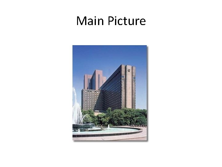 Main Picture Main Picture