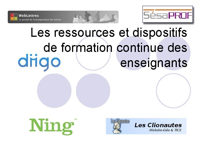 Les ressources et dispositifs de formation continue des enseignants 