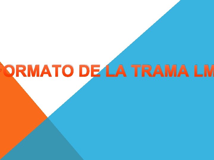 FORMATO DE LA TRAMA LM 