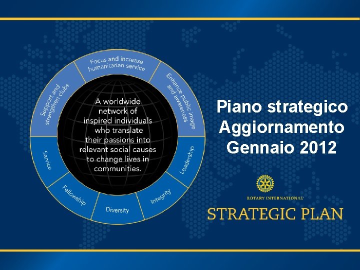 Piano strategico Aggiornamento Gennaio 2012 