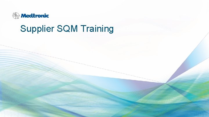 Supplier SQM Training 
