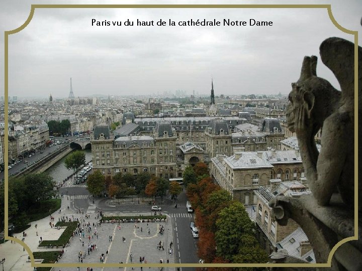 Paris vu du haut de la cathédrale Notre Dame 