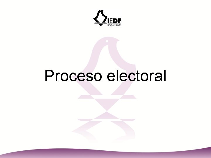 Proceso electoral 