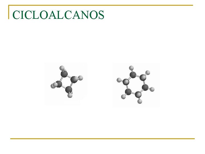 CICLOALCANOS 