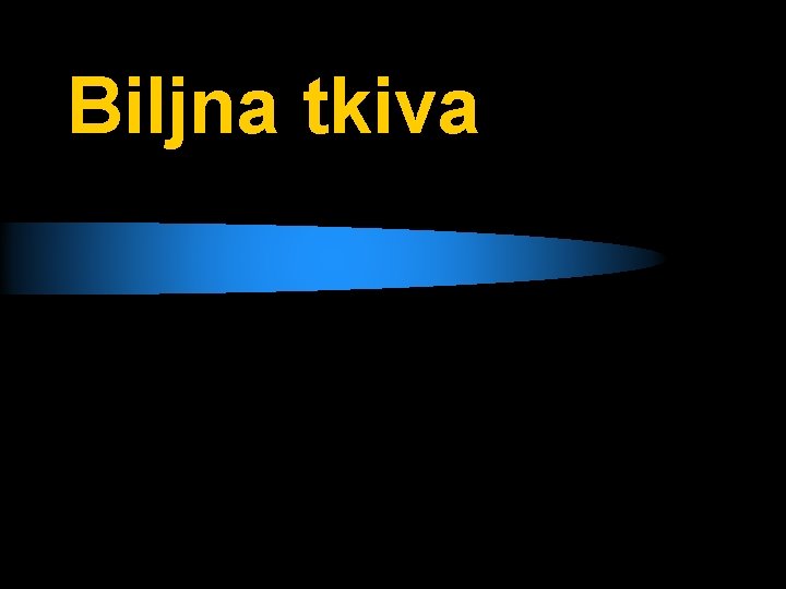 Biljna tkiva 