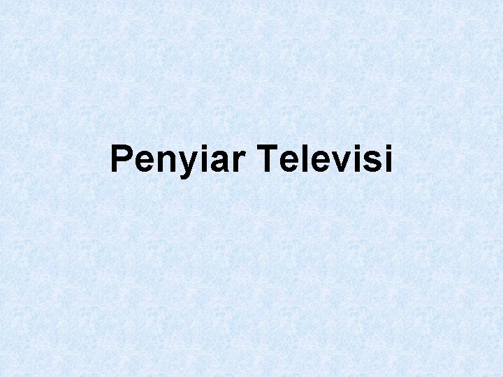 Penyiar Televisi 