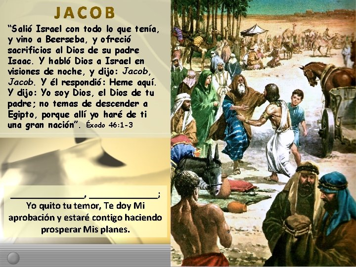 “Salió Israel con todo lo que tenía, y vino a Beerseba, y ofreció sacrificios