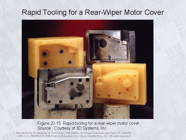 Rapid Tooling for a Rear-Wiper Motor Cover Figure 20. 15 Rapid tooling for a