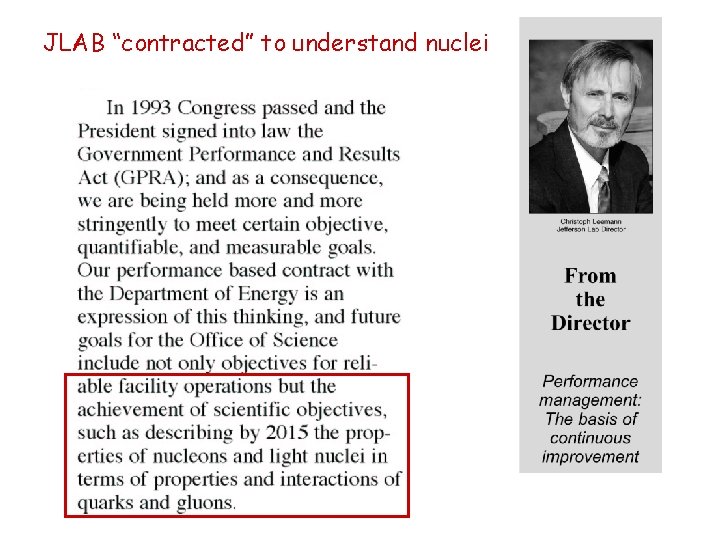 JLAB “contracted” to understand nuclei 