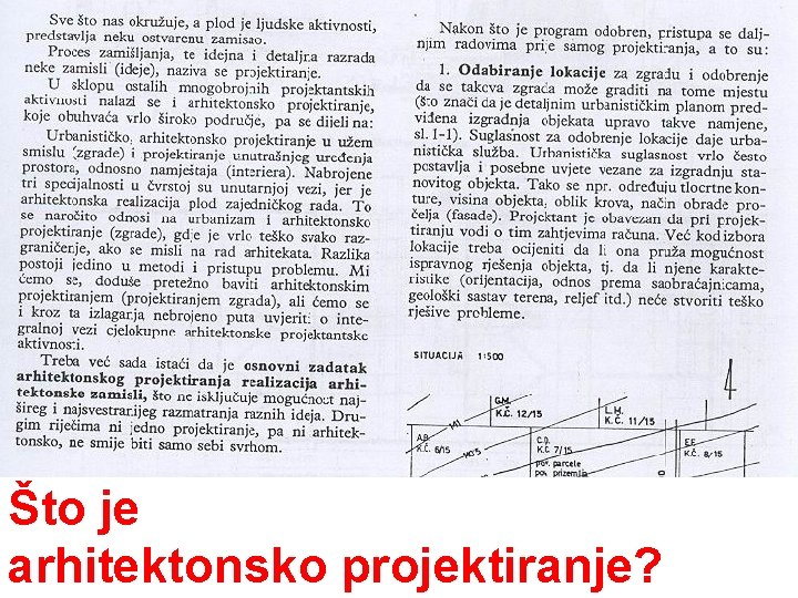 Što je arhitektonsko projektiranje? 