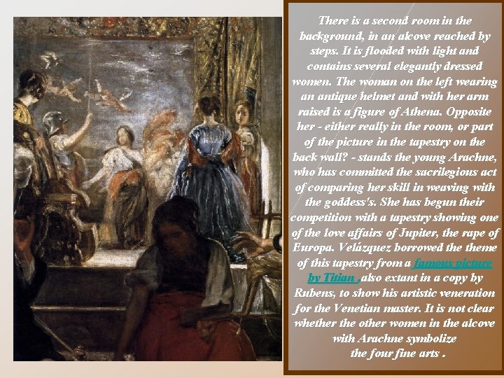 There is a second room in the background, in an alcove reached by steps.