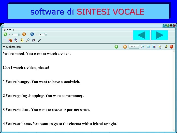 software di SINTESI VOCALE 