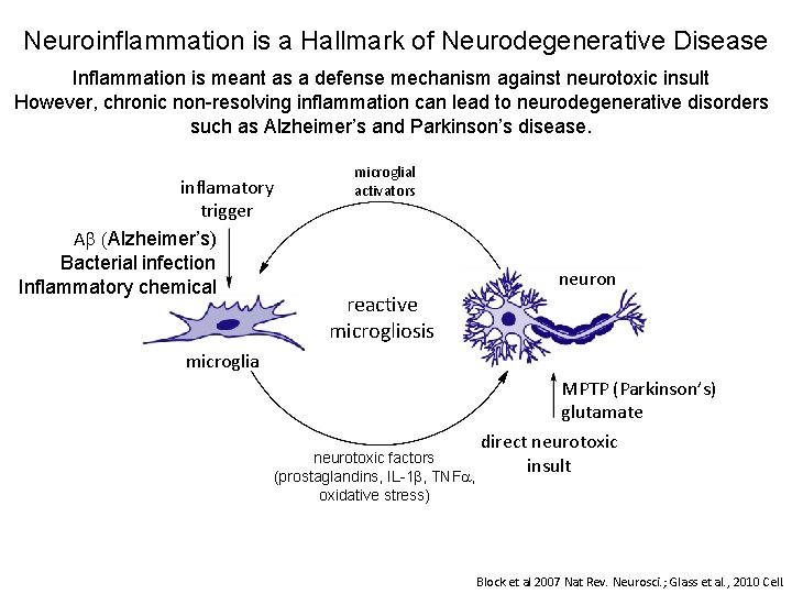 Neuroinflammation is a Hallmark of Neurodegenerative Disease Inflammation is meant as a defense mechanism