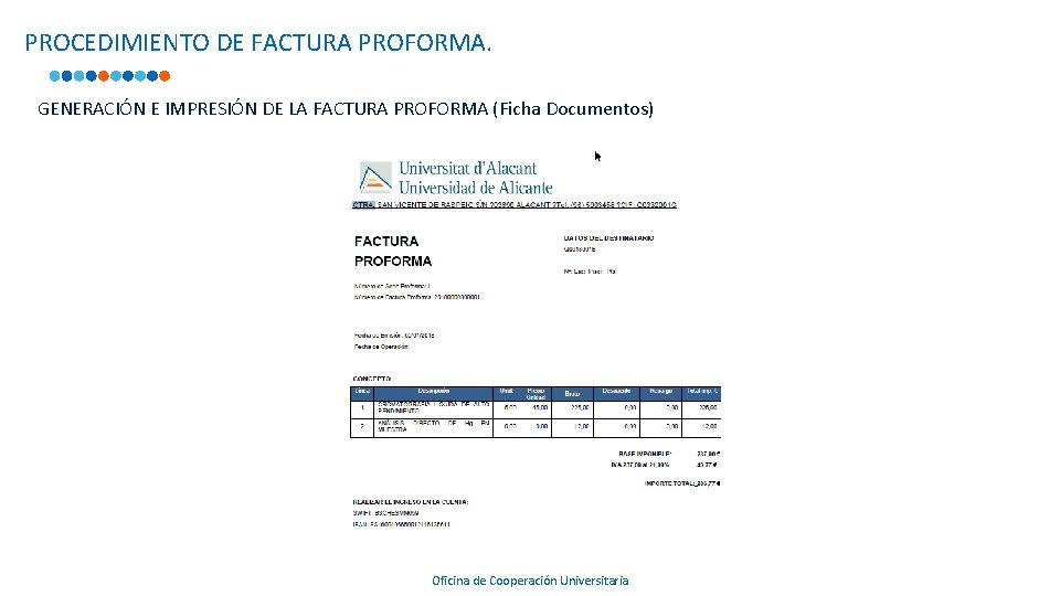 PROCEDIMIENTO DE FACTURA PROFORMA. GENERACIÓN E IMPRESIÓN DE LA FACTURA PROFORMA (Ficha Documentos) 75871670