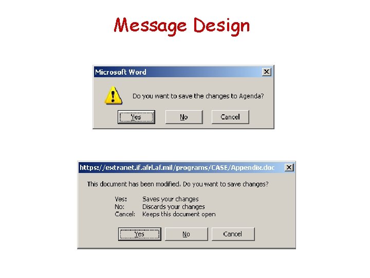 Message Design 
