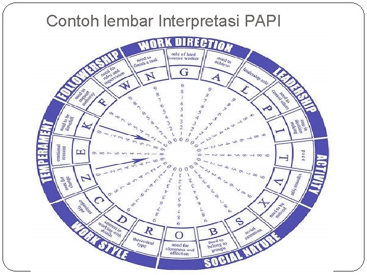 Contoh lembar Interpretasi PAPI 