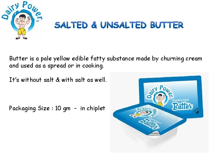 Butter is a pale yellow edible fatty substance made by churning cream and used